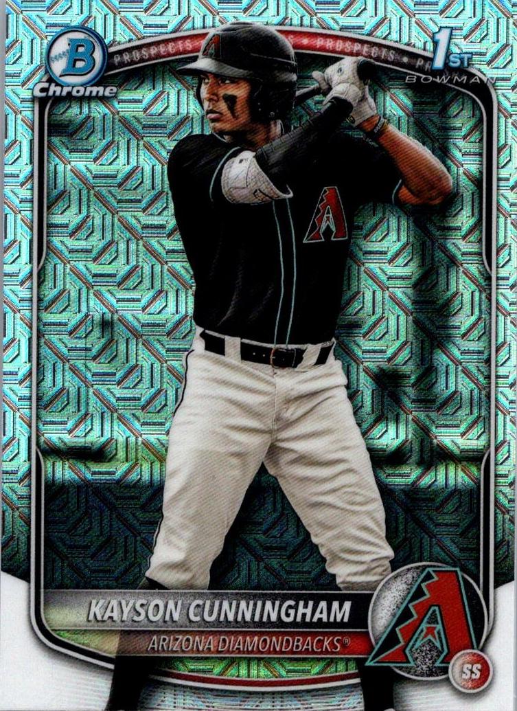 2025 Bowman Draft Chrome Baseball Refractor Kayson Cunningham #BDC-84 PSA 7