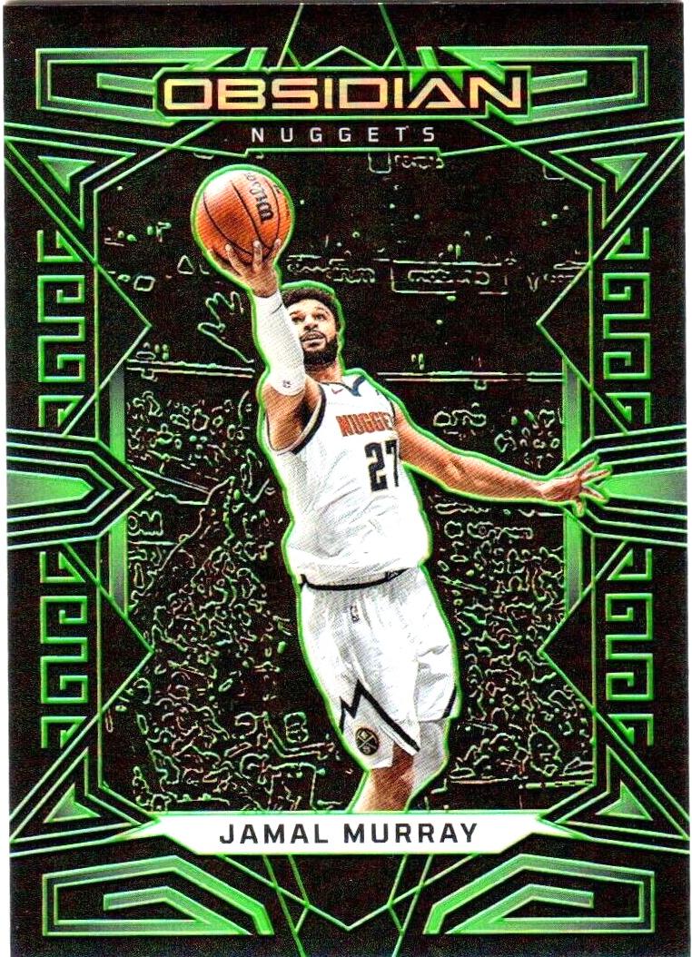 2022 Panini Obsidian Basketball Electric Etch Green Jamal Murray #67