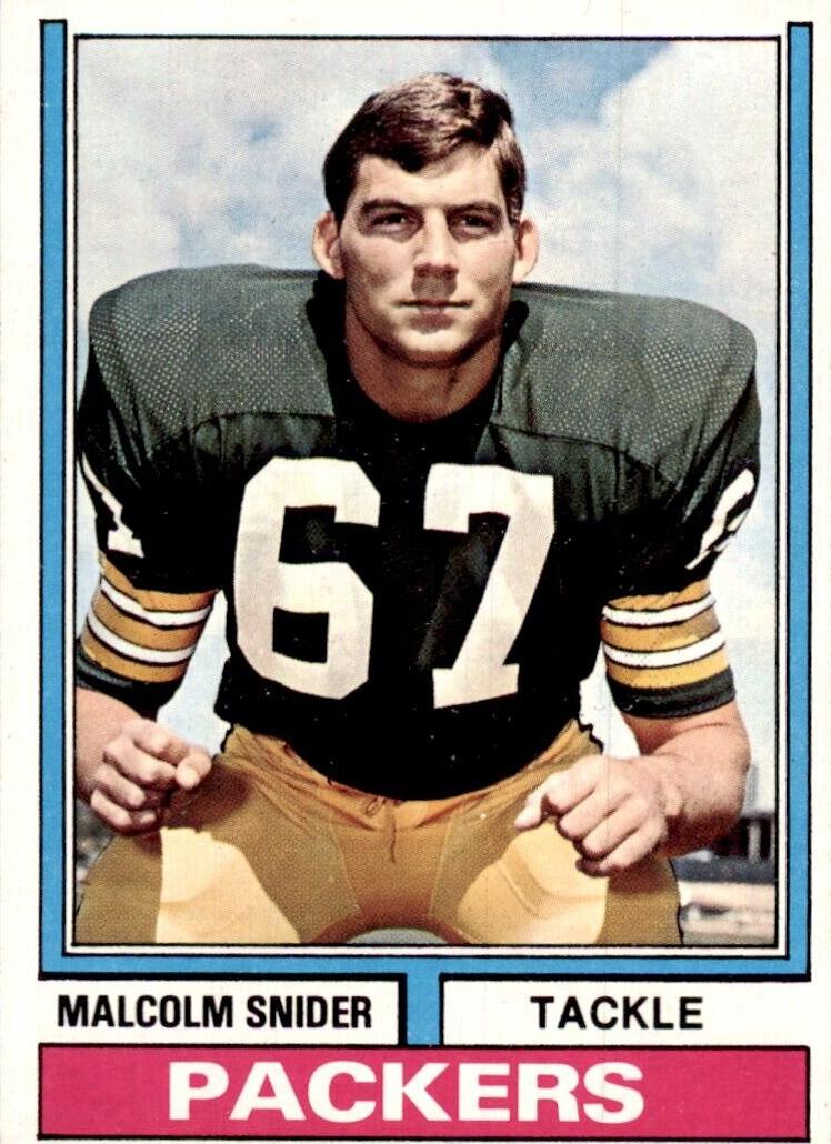 1974 Topps Football Malcolm Snider #318 PSA 8