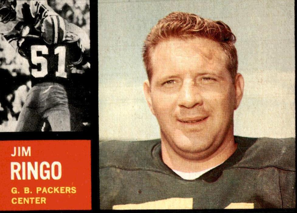 1962 Topps Football Jim Ringo #68 PSA 7.5