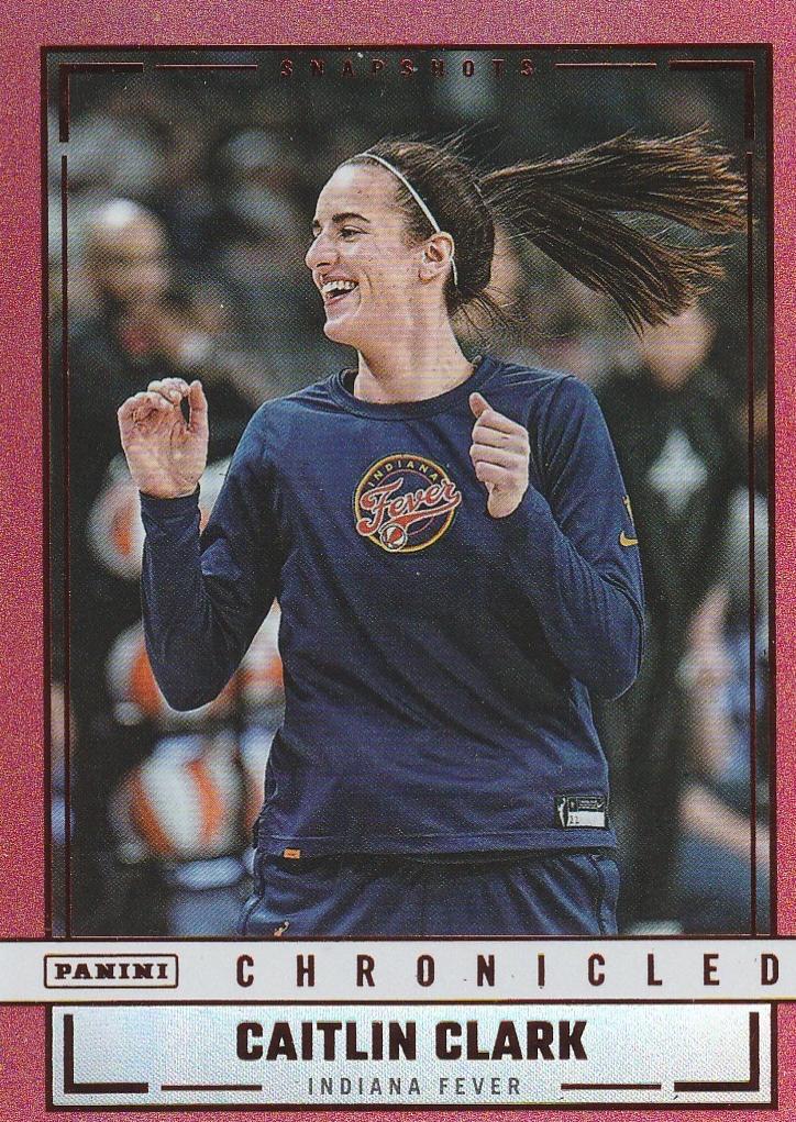2025 Panini Caitlin Clark Chronicled Basketball Red Holo Caitlin Clark #7