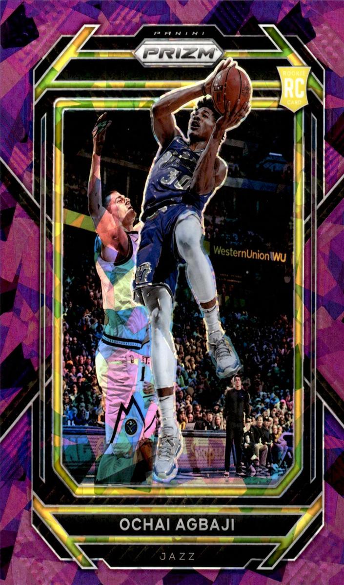 2022 Panini Prizm Basketball Purple Ice Ochai Agbaji #267