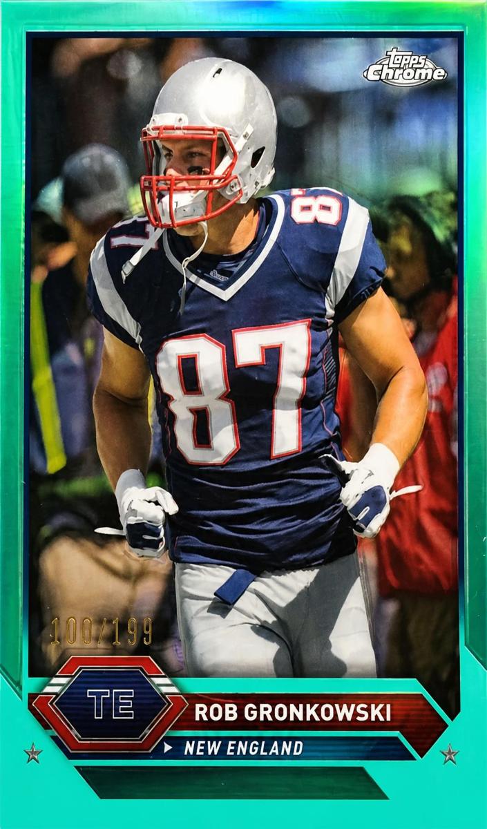 2023 Topps Composite Football Aqua Refractor Rob Gronkowski #27 PSA 9