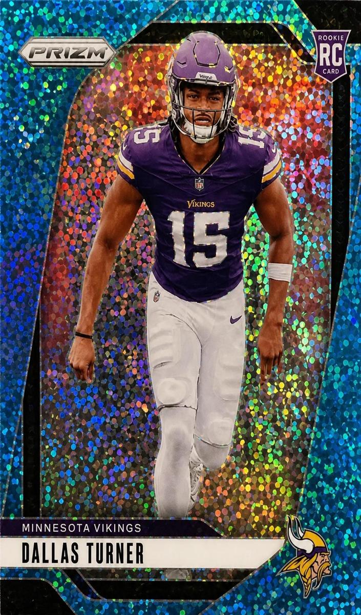 2024 Panini Prizm Football Blue Sparkle Dallas Turner #324