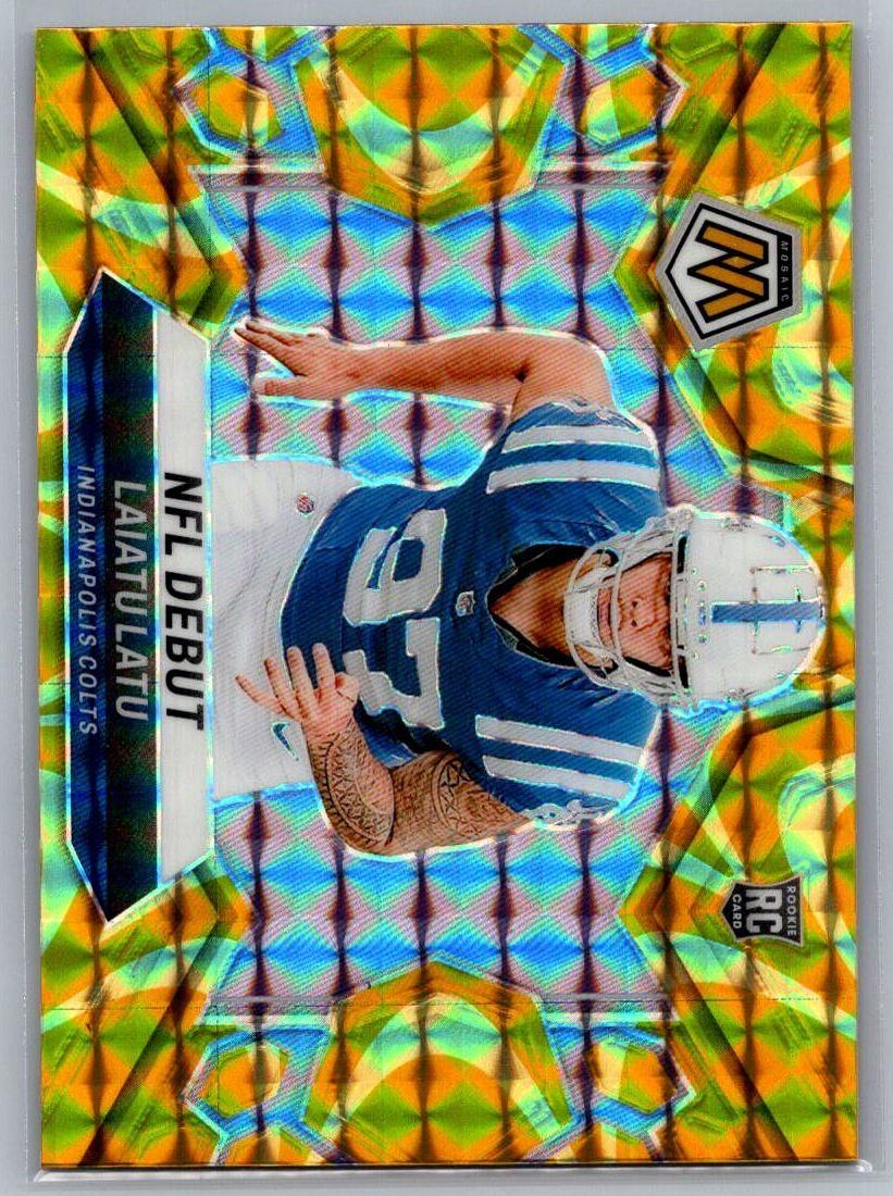 2024 Panini Mosaic Football Reactive Yellow Laiatu Latu #290