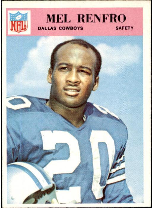 1966 Philadelphia Football Mel Renfro #63 PSA 8