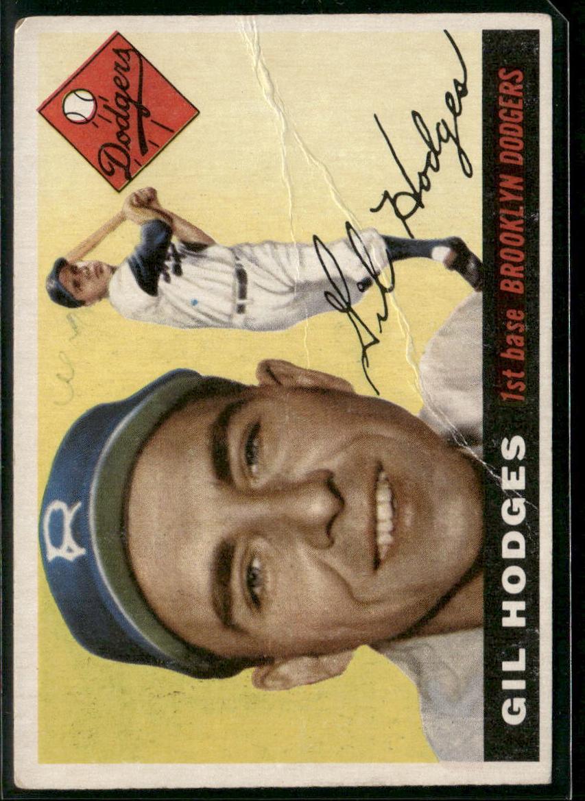 1955 Topps Baseball Gil Hodges #187 PSA 7