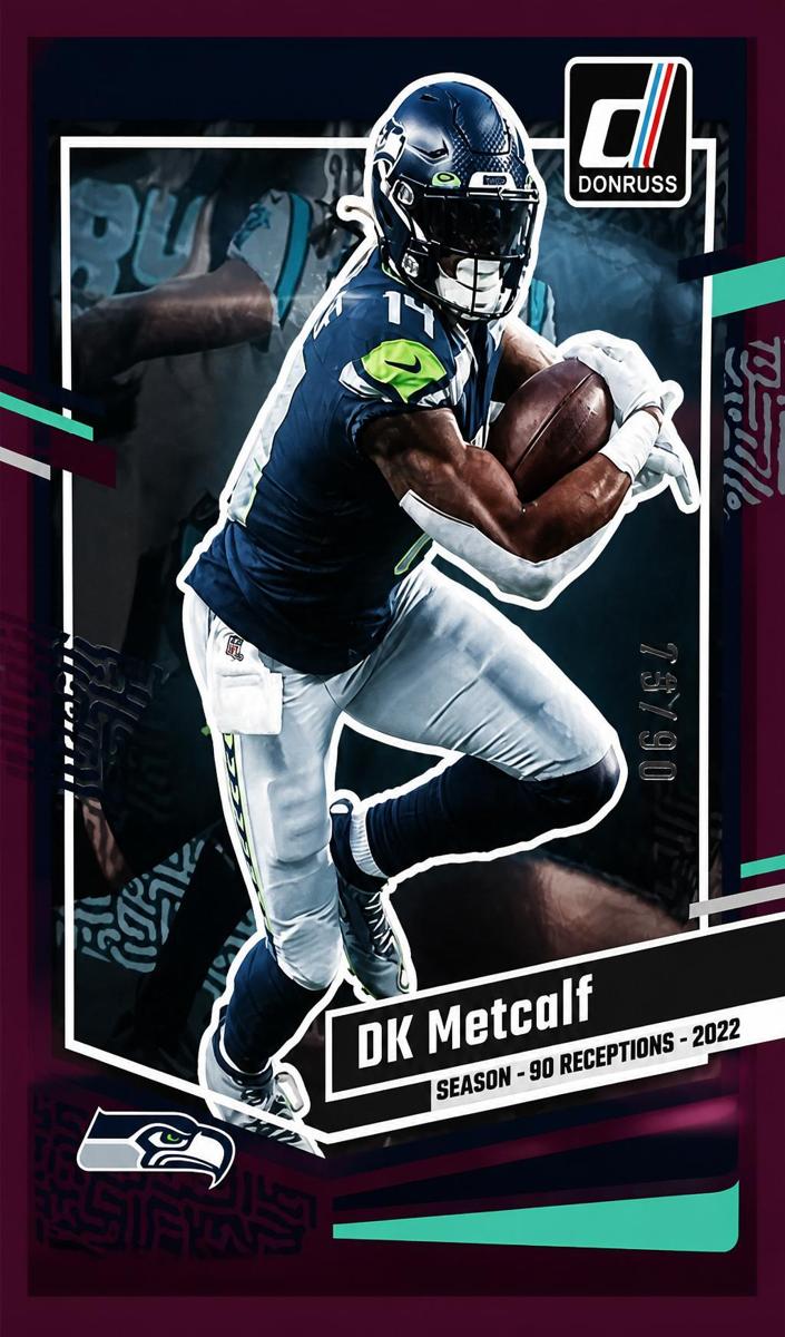 2023 Panini Donruss Football Season Stat Line DK Metcalf #257