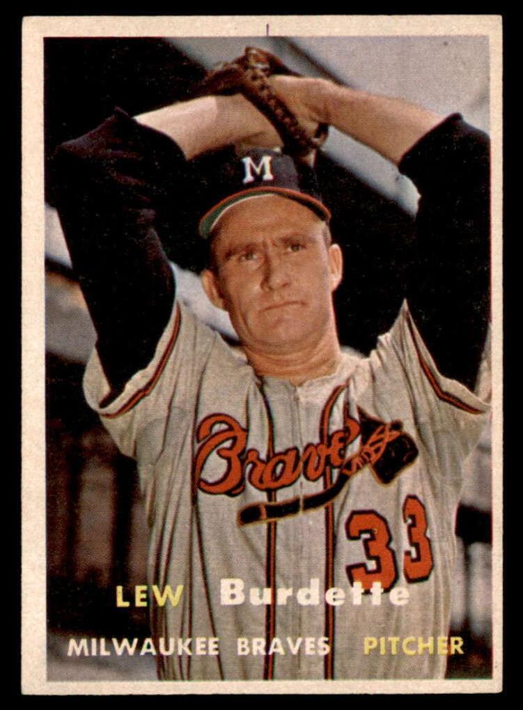1957 Topps Baseball Lew Burdette #208 PSA 6.5