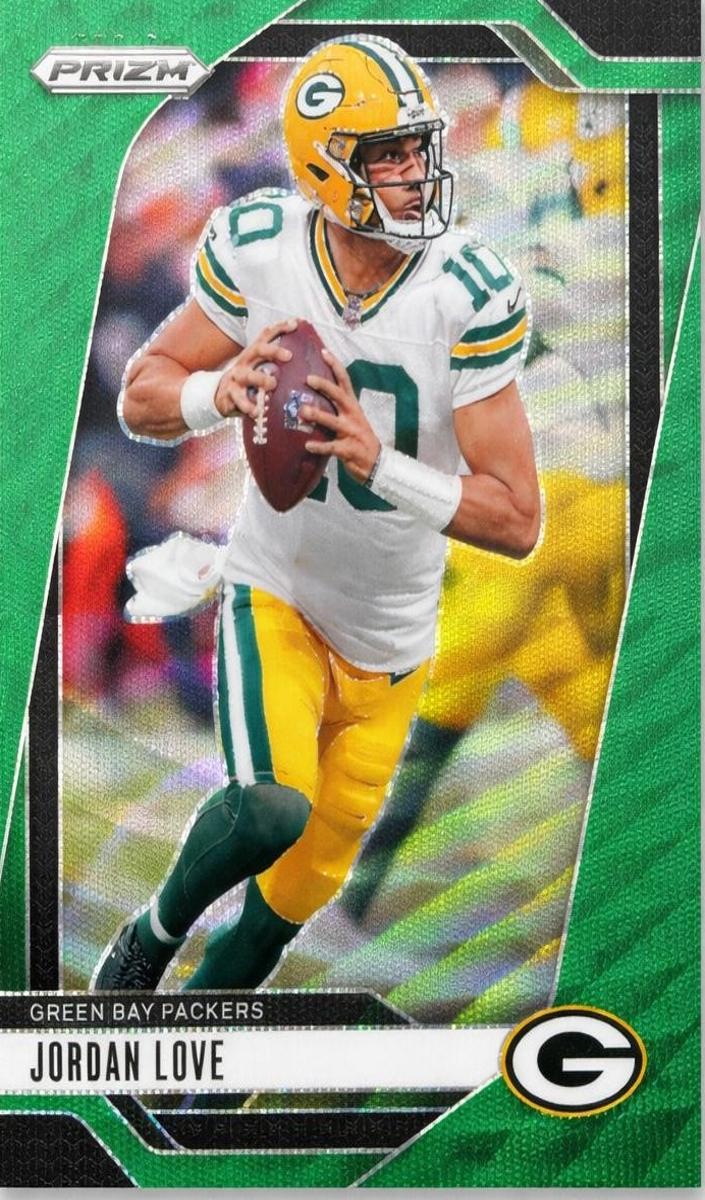 2024 Panini Prizm Football Green Wave Jordan Love #101 PSA 9