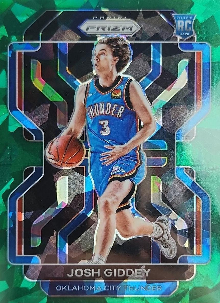 2021 Panini Prizm Basketball Green Ice Josh Giddey #301 PSA 9