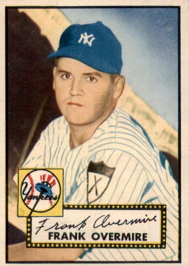 1952 Topps Baseball Frank Overmire #155