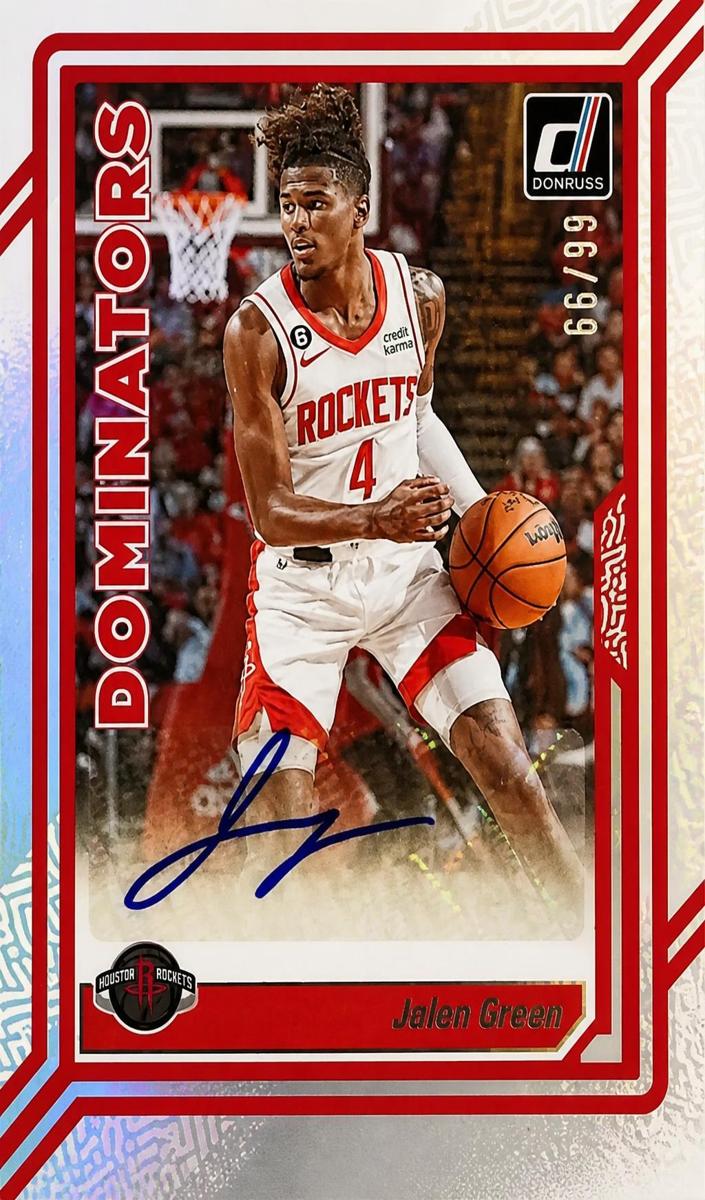 2023 Panini Donruss Basketball Jalen Green #DA-GRN PSA 9