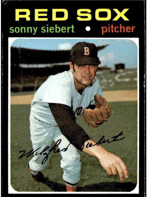 1971 Topps Baseball Sonny Siebert #710 PSA 7