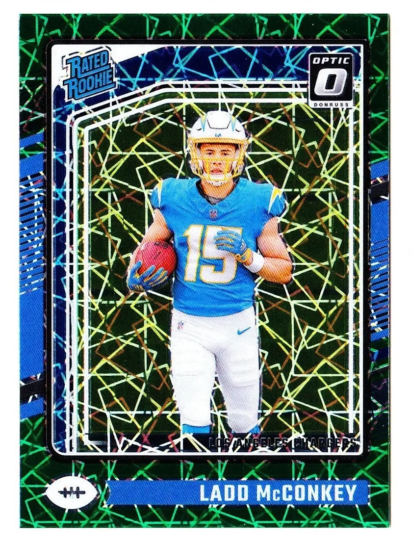 2024 Donruss Optic Football Green Velocity Ladd McConkey #266