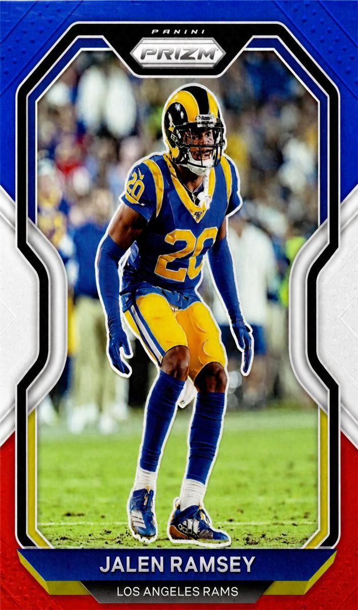 2020 Panini Prizm Football Red White and Blue Prizm Jalen Ramsey #278 PSA 8.5
