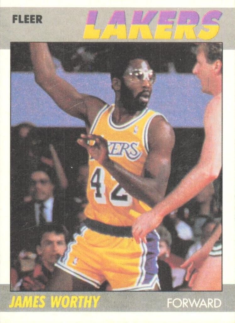 1987 Fleer Basketball James Worthy #130 PSA 10