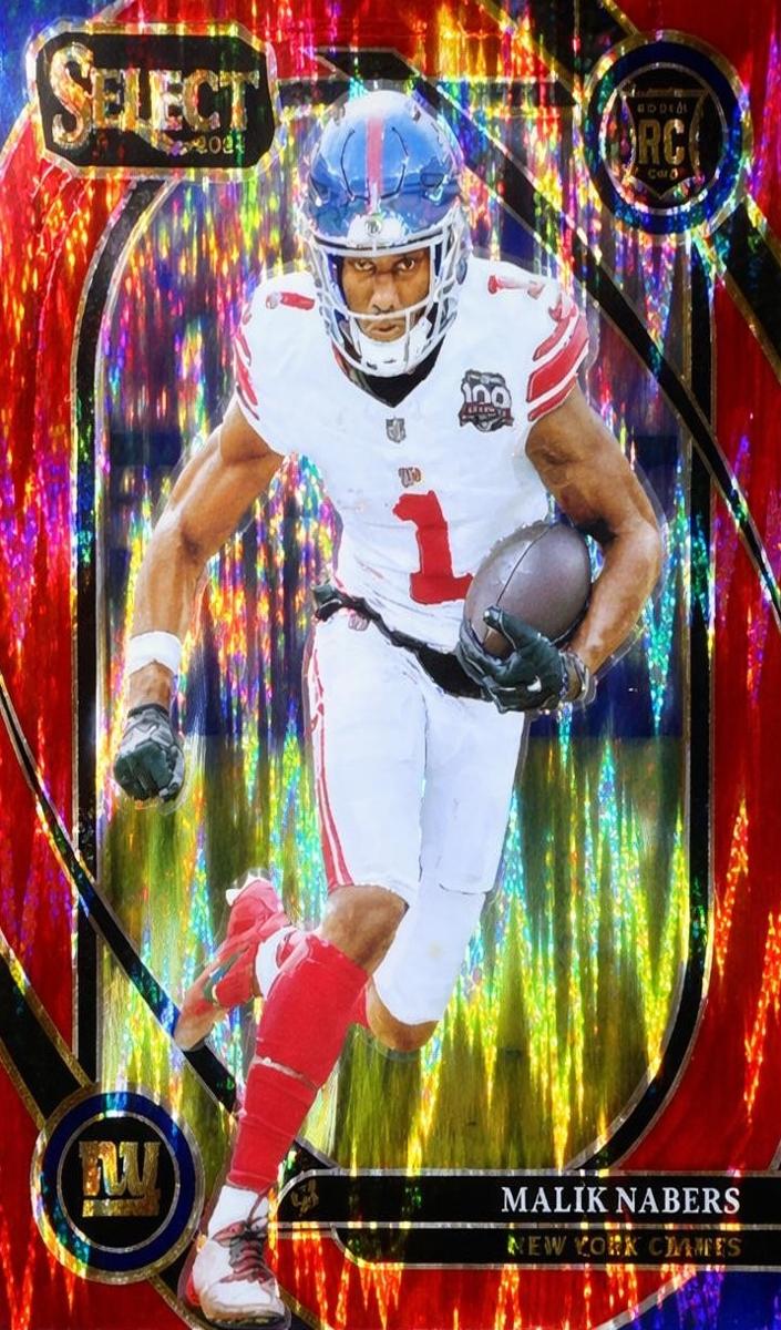 2024 Panini Select Football Red Shock Malik Nabers #220