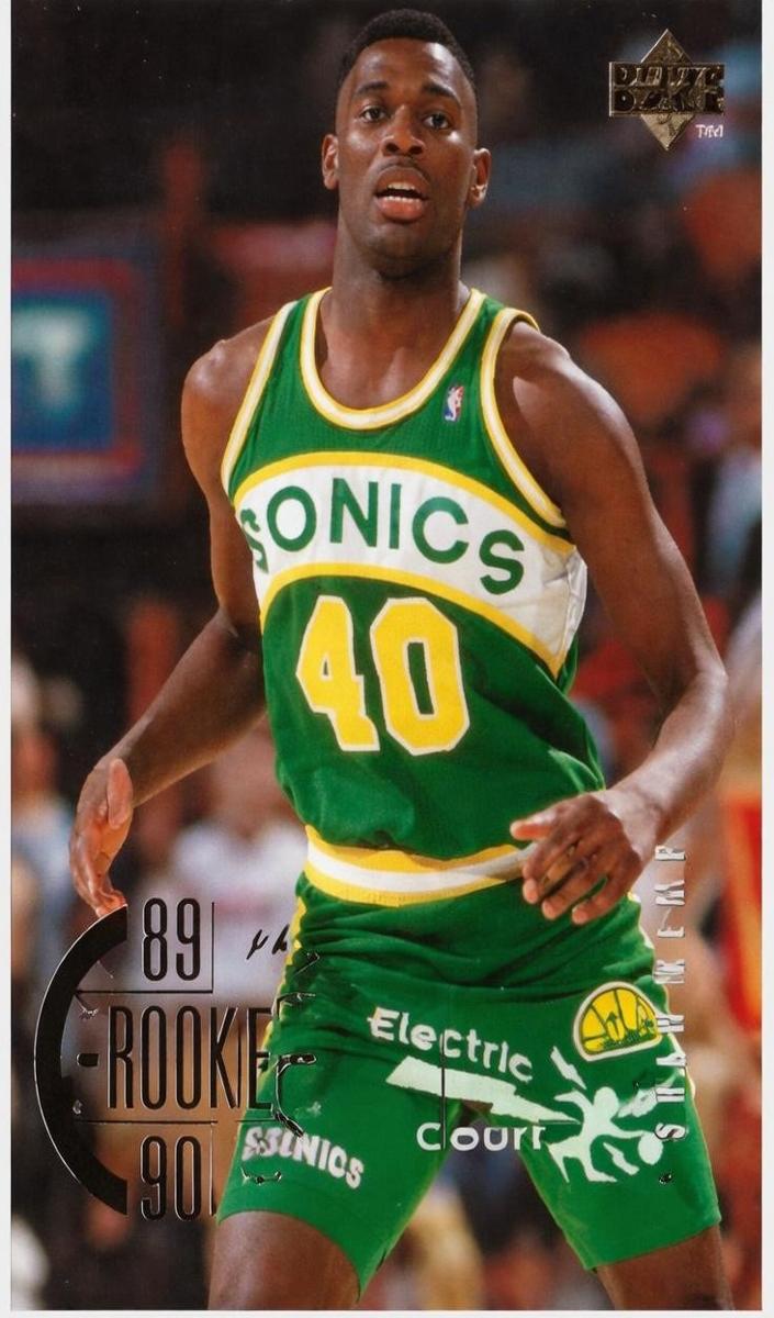 1995 Upper Deck Basketball Electric Court Shawn Kemp #153