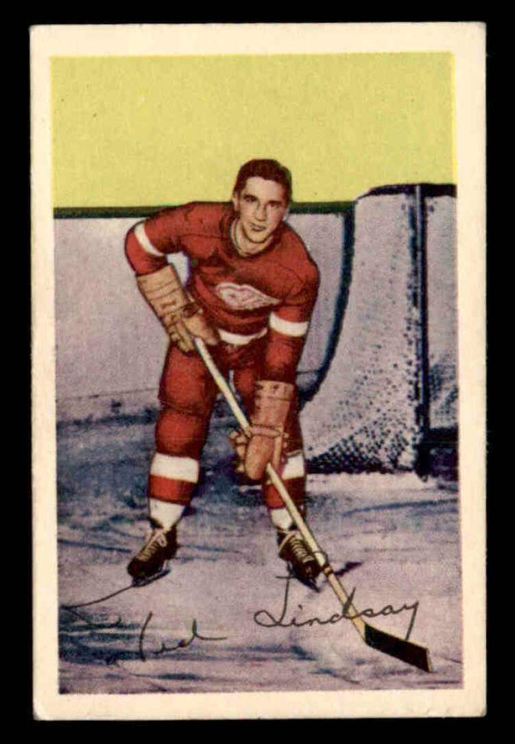 1952 Parkhurst Hockey Ted Lindsay #87 PSA 5.5
