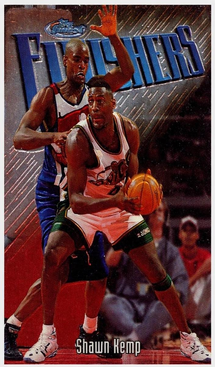 1997 Topps Finest Basketball Shawn Kemp #130 PSA 9