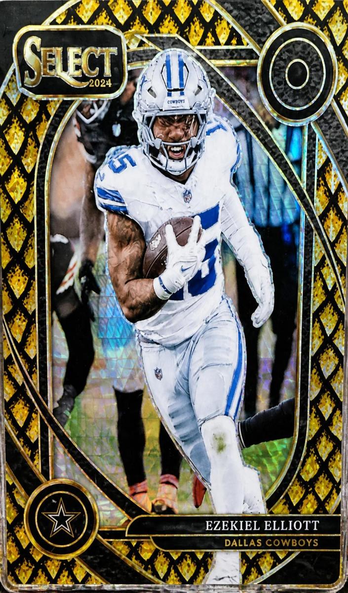 2024 Panini Select Football Gold Dragon Scale Ezekiel Elliott #256