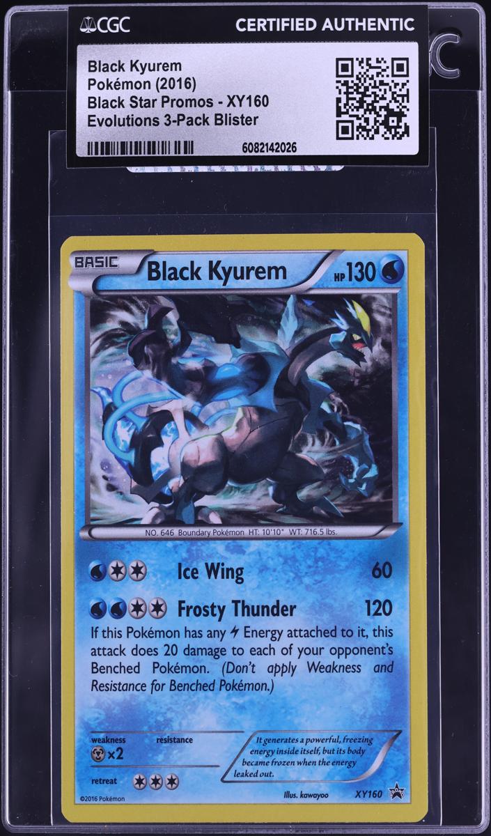 2016 Pokemon XY Black Star Promo Black Kyurem #XY160 PSA 9