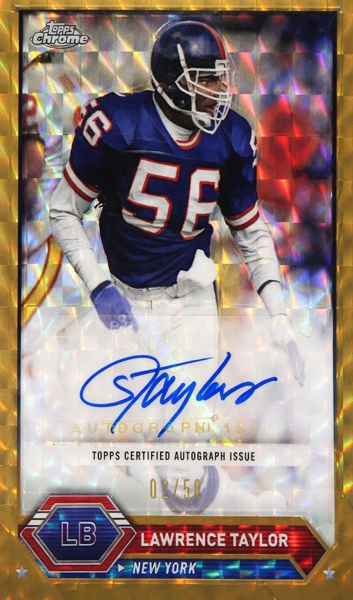 2023 Topps Composite Football Gold Refractor Lawrence Taylor #TCA-LT