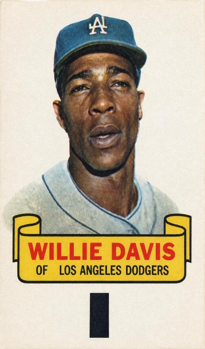 1966 Topps Rub-Offs Baseball Willie Davis #NNO
