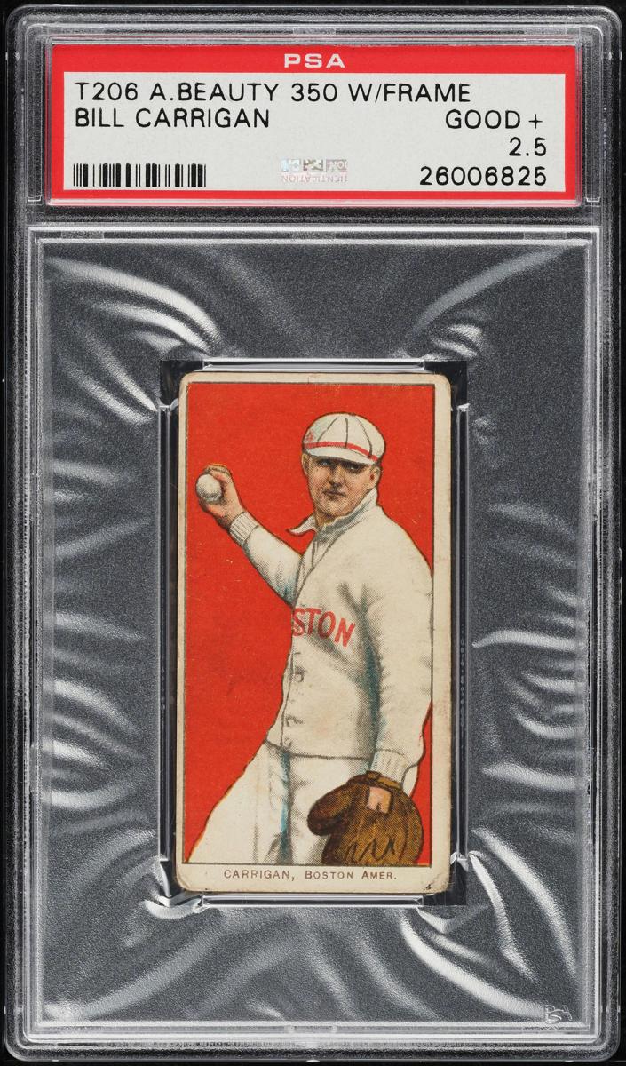 1909-11 T206 Baseball With Frame Back Bill Carrigan #NNO PSA 2