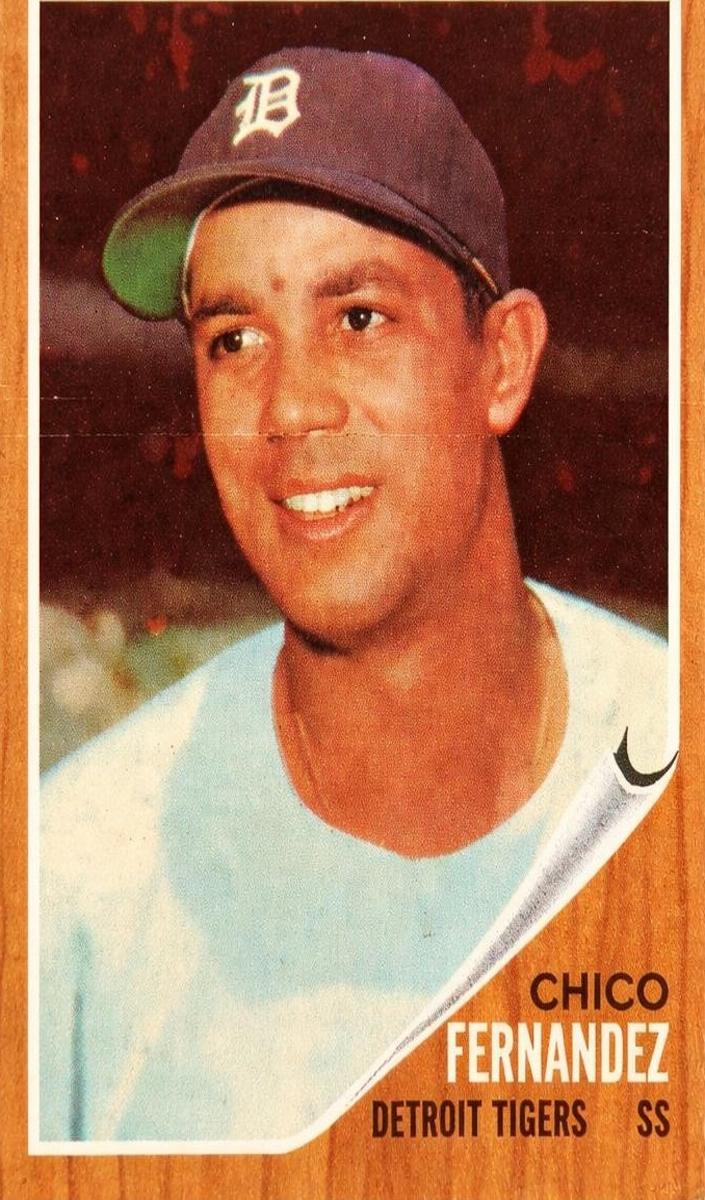 1962 Topps Baseball Green Tint Chico Fernandez #173