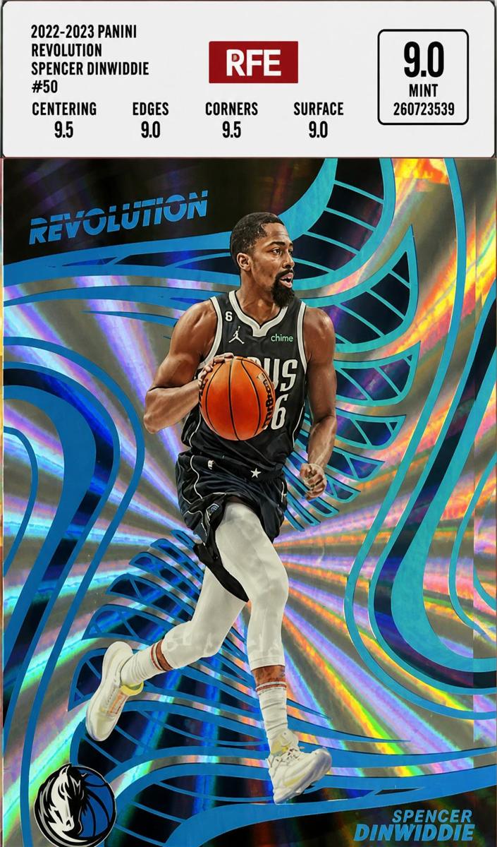 2022 Panini Revolution Basketball Sunburst Spencer Dinwiddie #50
