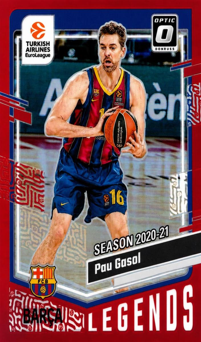 2023 Donruss Turkish Airlines EuroLeague Basketball Red Pau Gasol #170