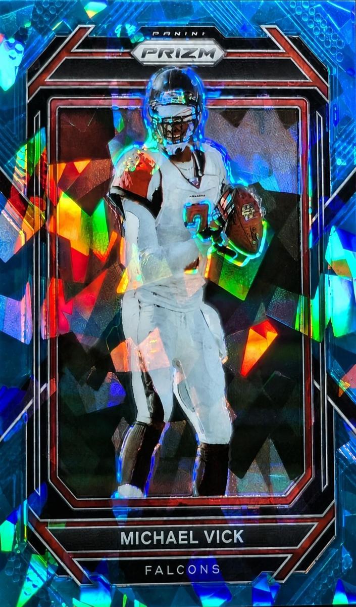 2022 Panini Prizm Football Blue Ice Michael Vick #18 PSA 9