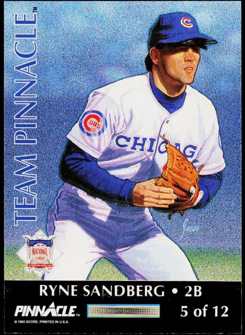 1992 Pinnacle Baseball Ryne Sandberg #5