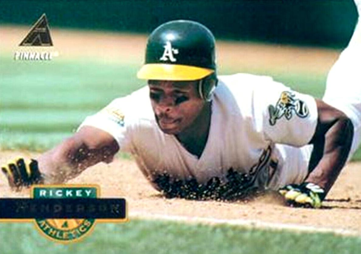 1994 Pinnacle Baseball Rickey Henderson #450 PSA 9