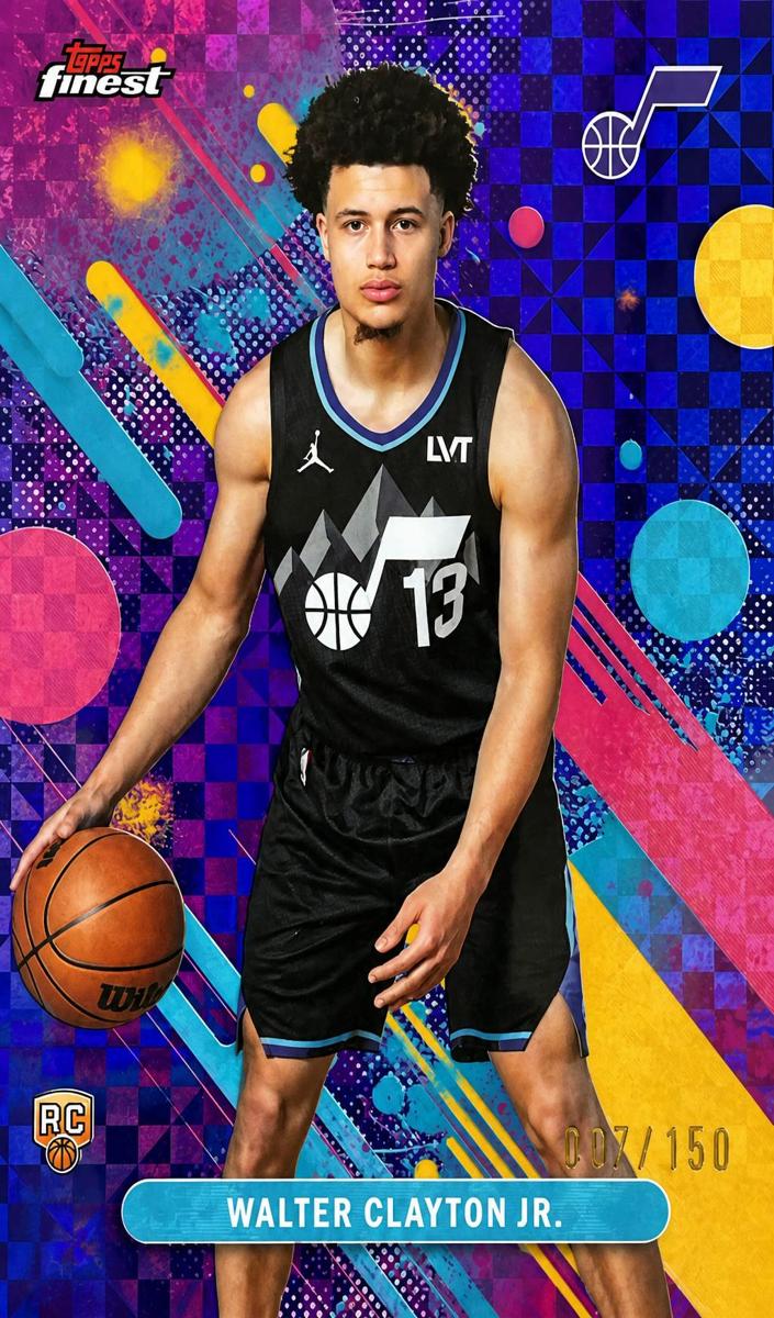 2025 Topps Finest Basketball Purple X-Fractor Walter Clayton Jr. #18