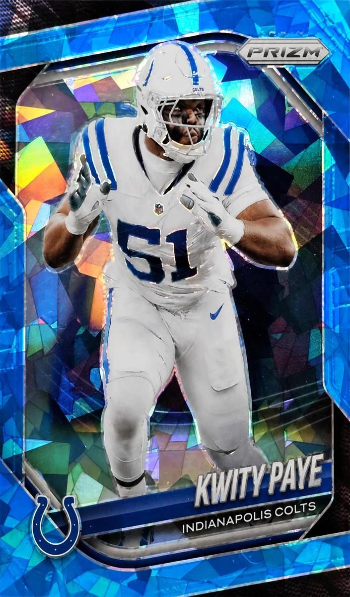 2025 Panini Prizm Football Blue Ice Kwity Paye #286