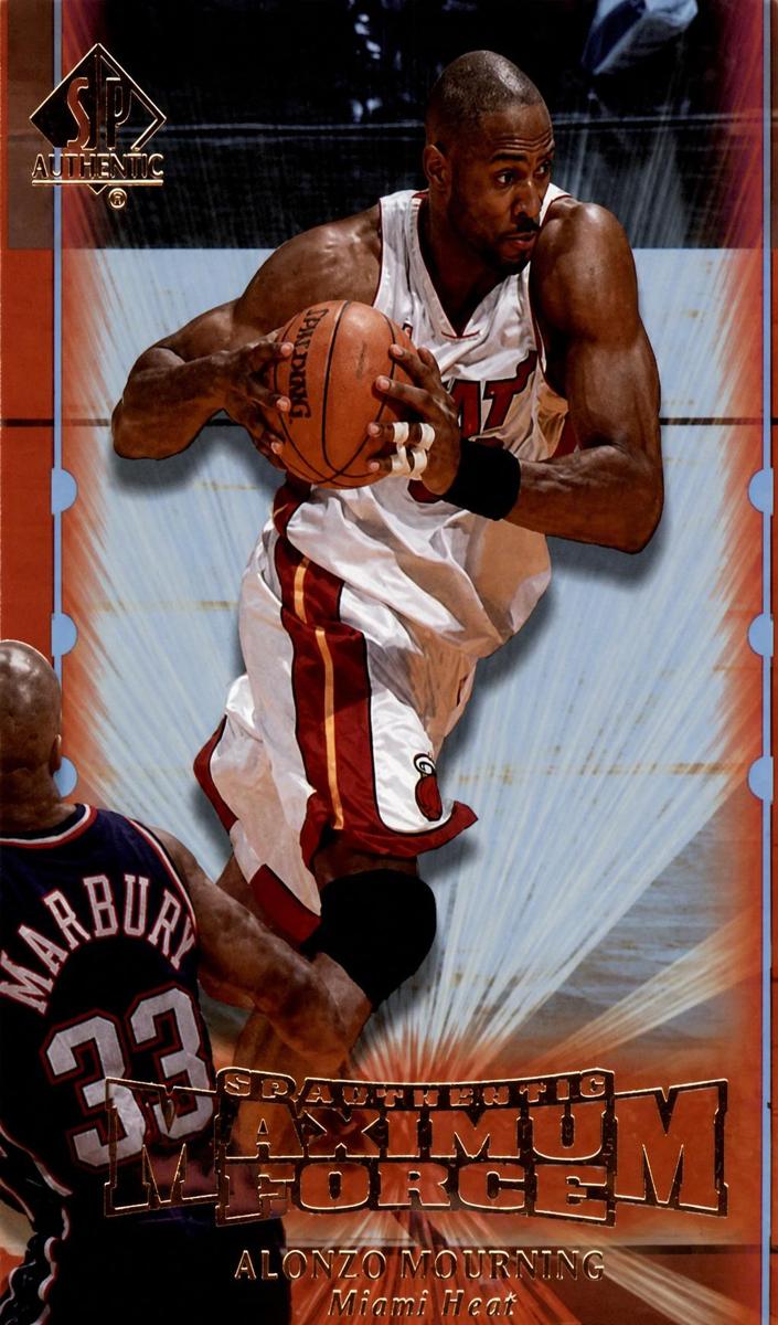 1999 SP Authentic Basketball Alonzo Mourning #M13 PSA 10