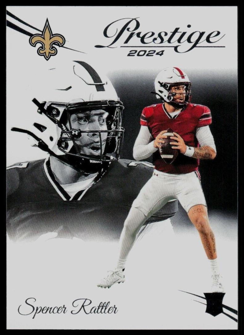 2024 Panini Prestige Football Spencer Rattler #359 PSA 8
