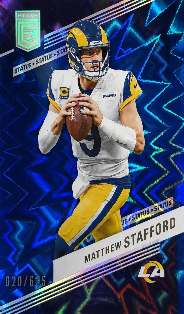 2023 Donruss Elite Football Status Explosion Matthew Stafford #72 PSA 10