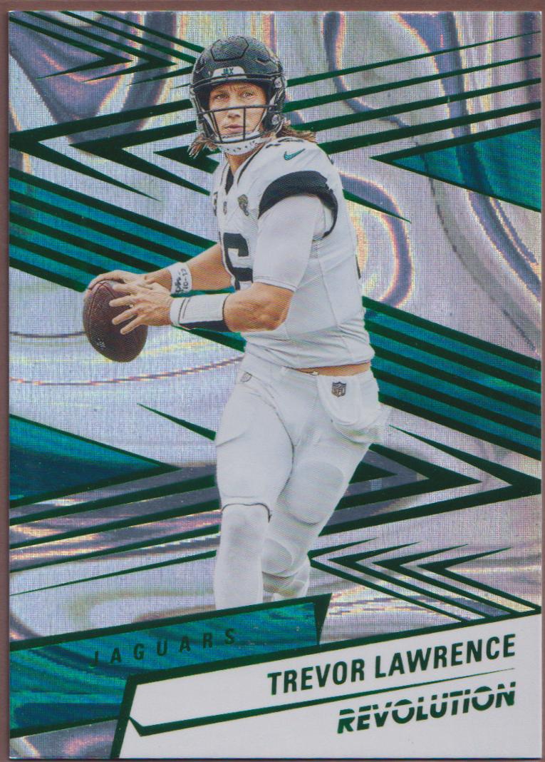 2025 Panini Revolution Football Green Swirl Trevor Lawrence #157