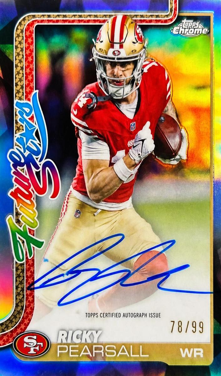 2025 Topps Chrome Football Ricky Pearsall #FSA-RP