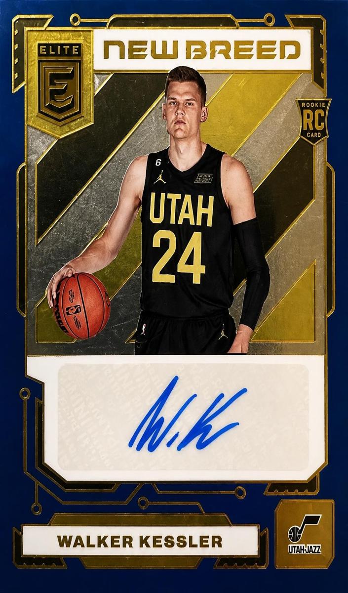 2022 Donruss Elite Basketball Blue Walker Kessler #NB-WKS PSA 9