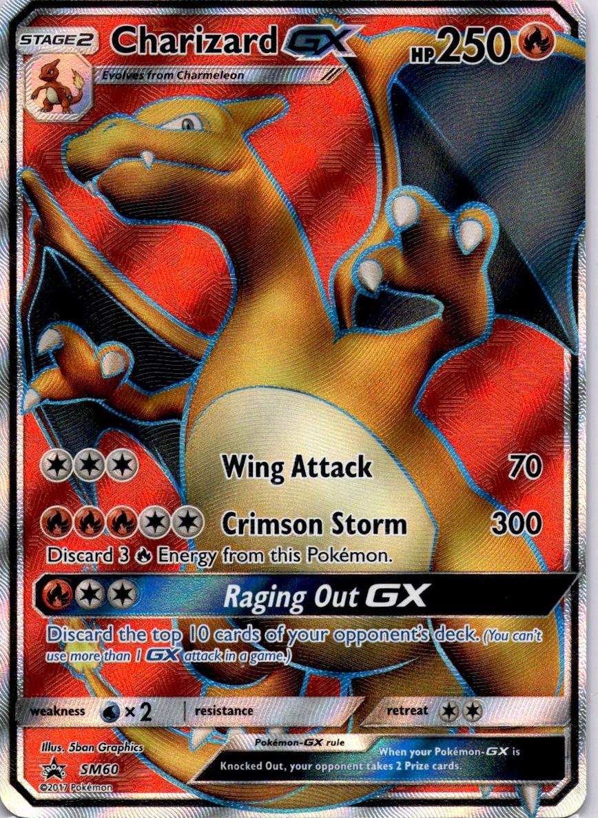 2017 Pokemon SM Black Star Promos Charizard GX #SM60