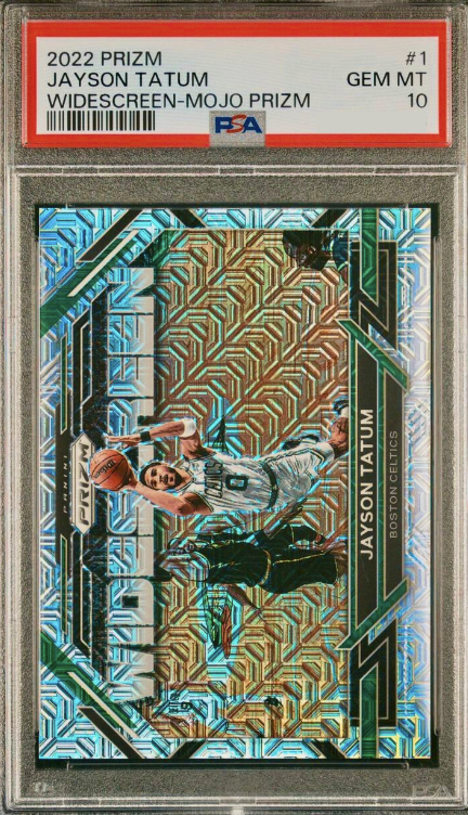 2022 Panini Prizm Basketball Mojo Jayson Tatum #1 PSA 9