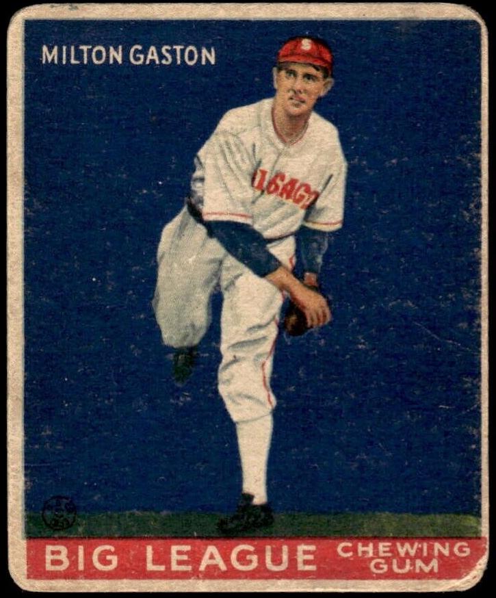 1933 R319 Goudey Baseball Milton Gaston #65