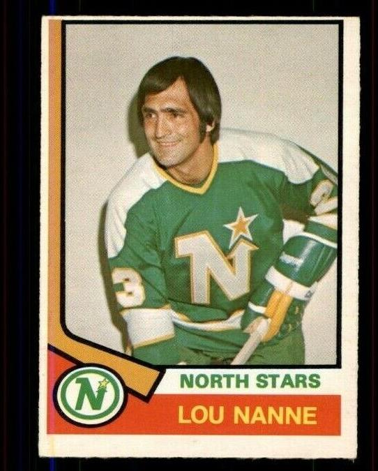 1974 O-Pee-Chee Hockey Lou Nanne #325 PSA 6