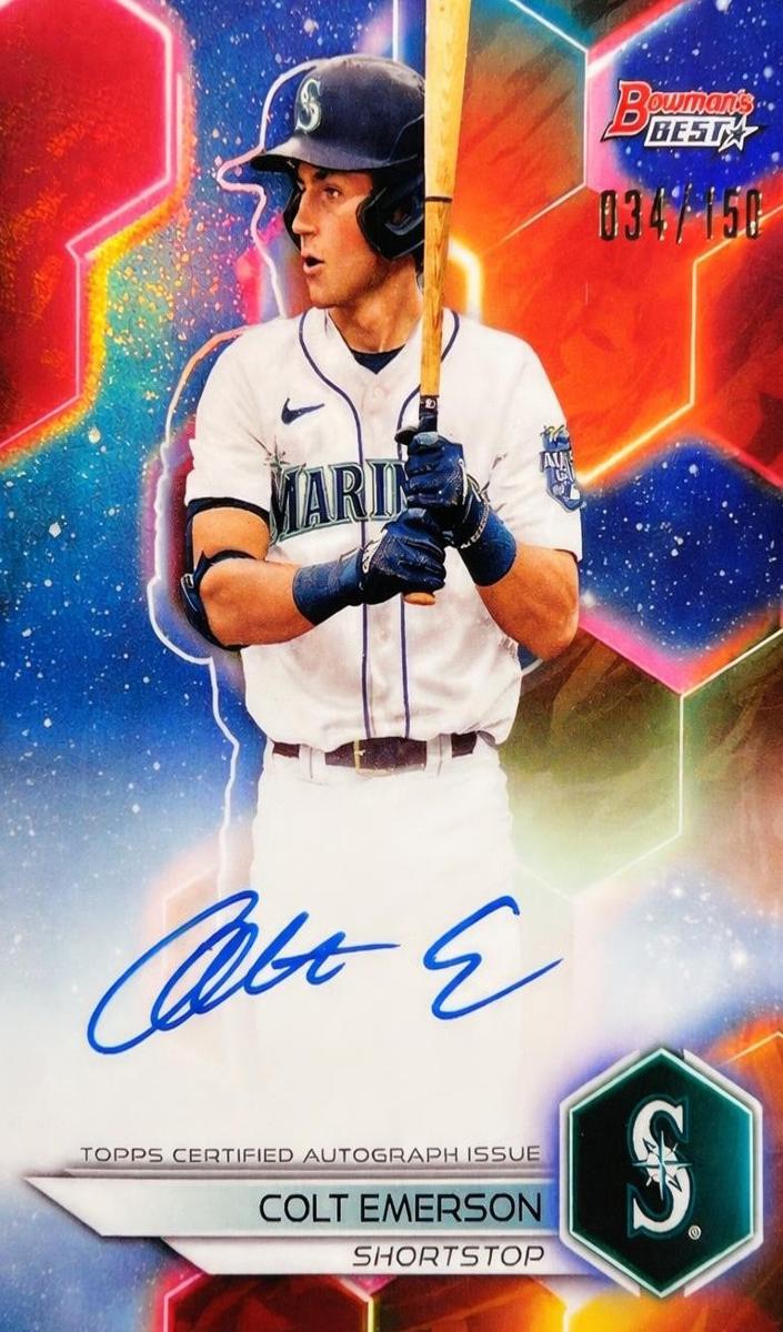 2023 Bowman's Best Baseball Blue Colt Emerson #B23-CE SGC 9.5