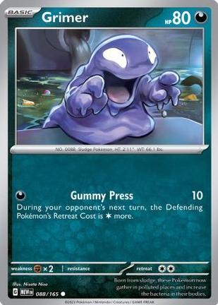 2023 Pokemon Scarlet & Violet 151 Reverse Holo Grimer #88 CGC 10